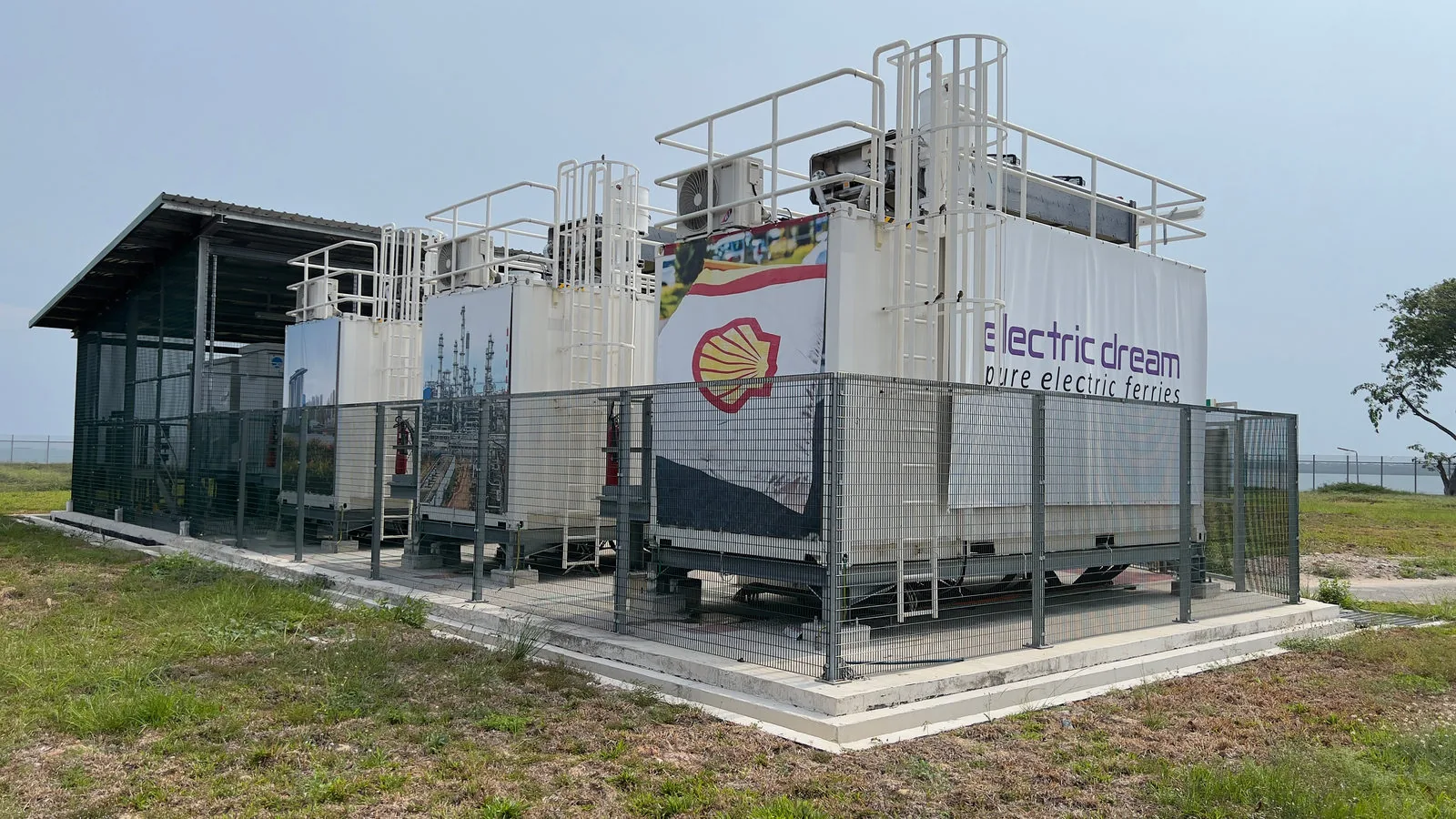 Rapid DC charging infrastructure on Bukom Island, Singapore